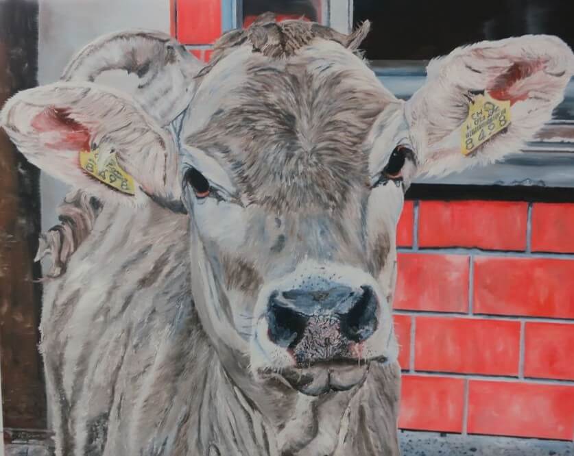 Kuh | Öl auf Leinen | 150 x 120 cm