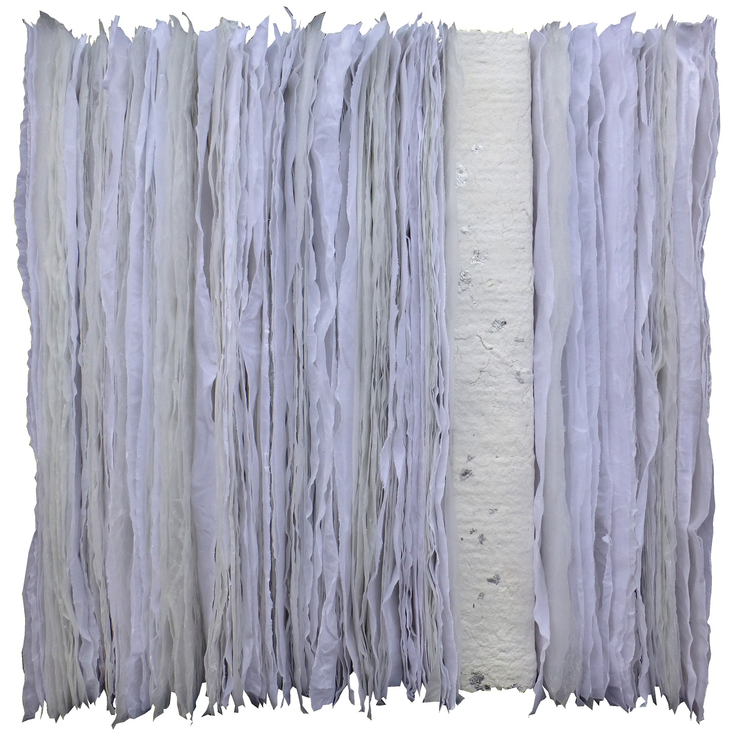 Glatsch Engiadinais | Papyrus, Handgeschpftes Papier, Cotton, Paraffin | 80 x 80 x 20 cm