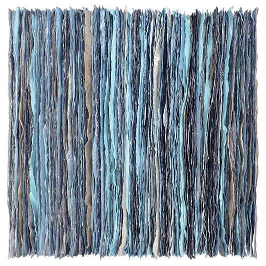 Glatsch | Papyrus, Cotton, Paraffin | 100 x 100 x 20 cm