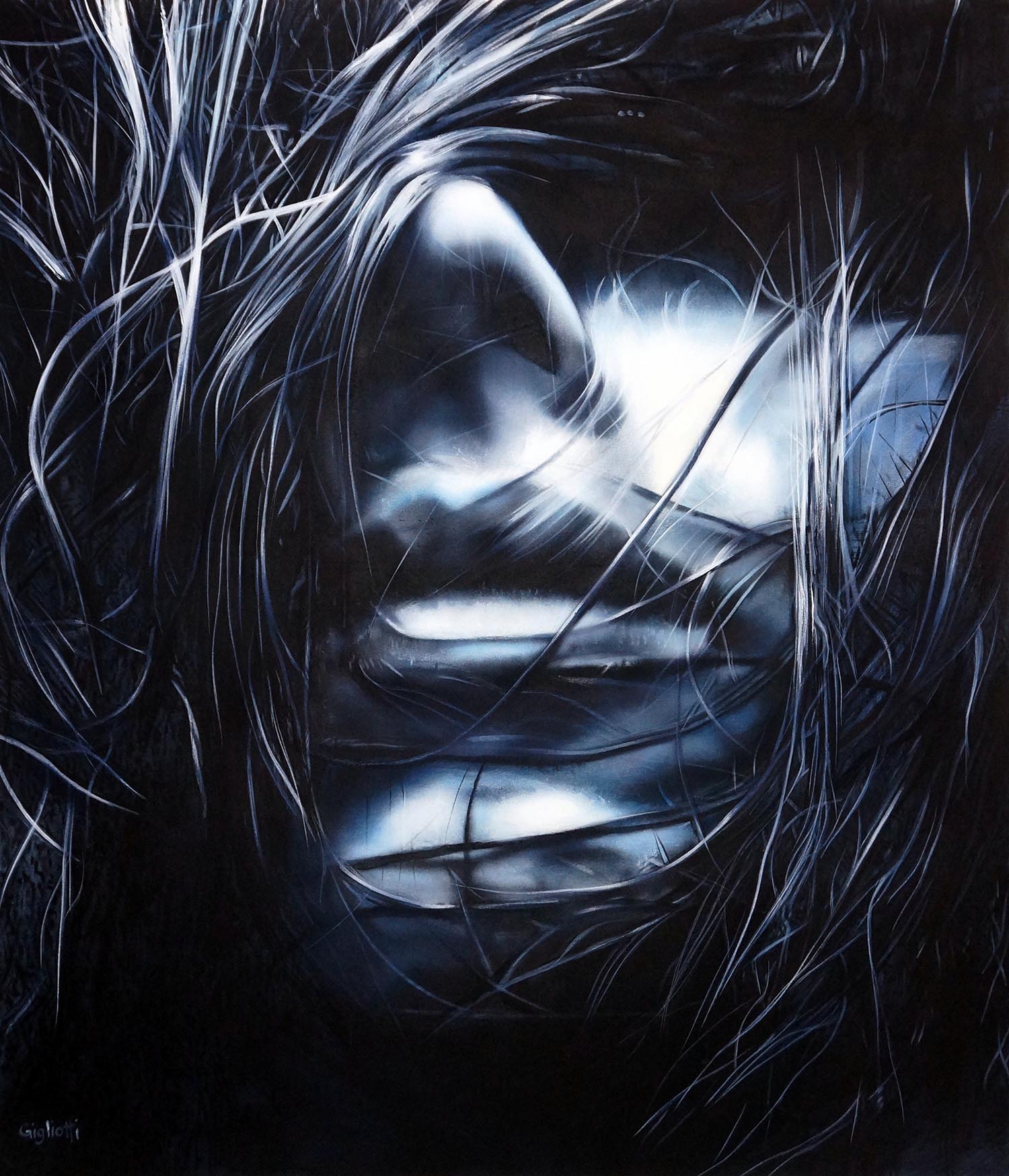 Blueshine | Acryl auf Leinen | 130 x 150 cm