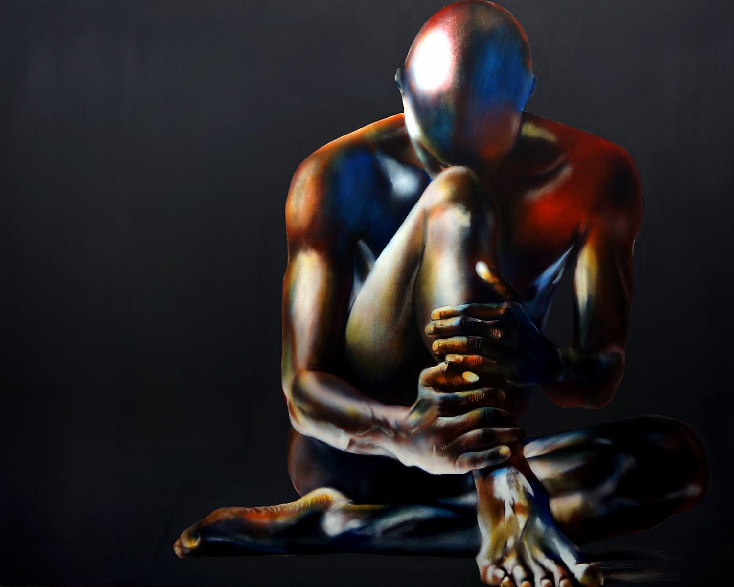 Ein Farbiger | Acryl auf Leinen | 150 x 120 cm