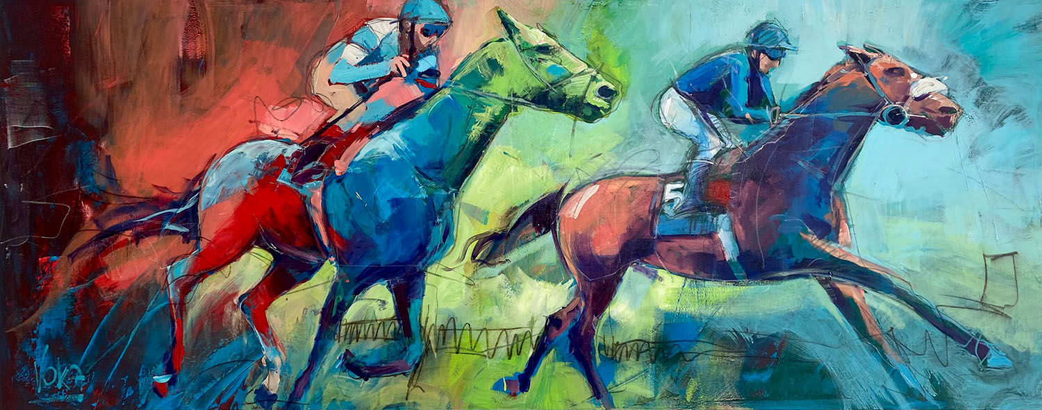 The Race | Acryl auf Leinen | 200 x 80 cm