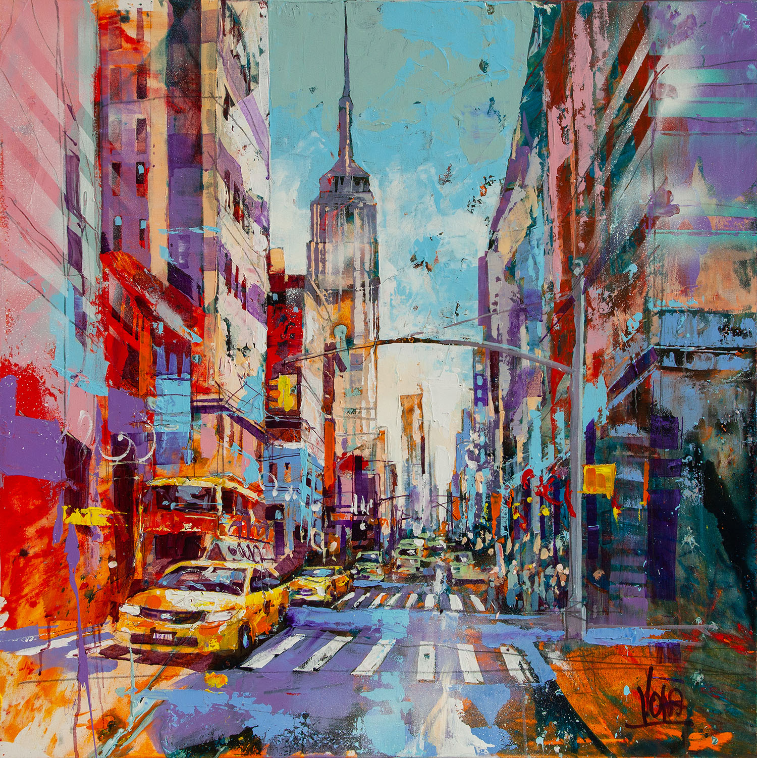 NYC | Acryl auf Leinen | 100 x 100 cm