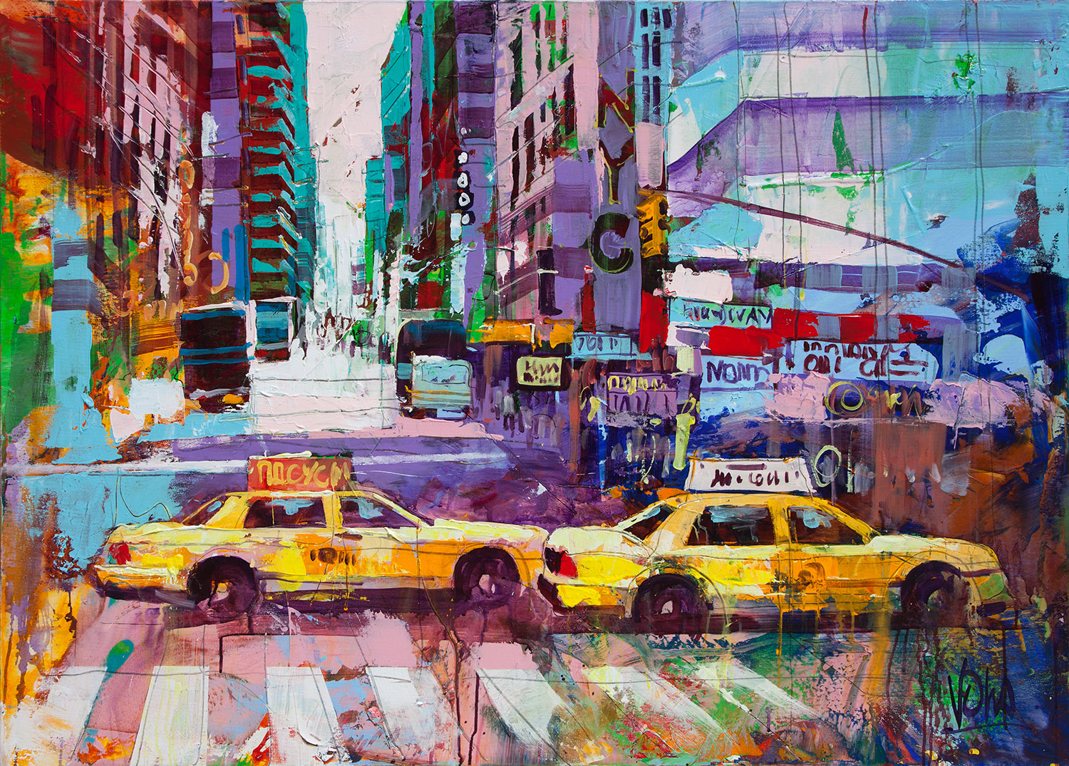 NYC | Acryl auf Leinen | 140 x 100 cm