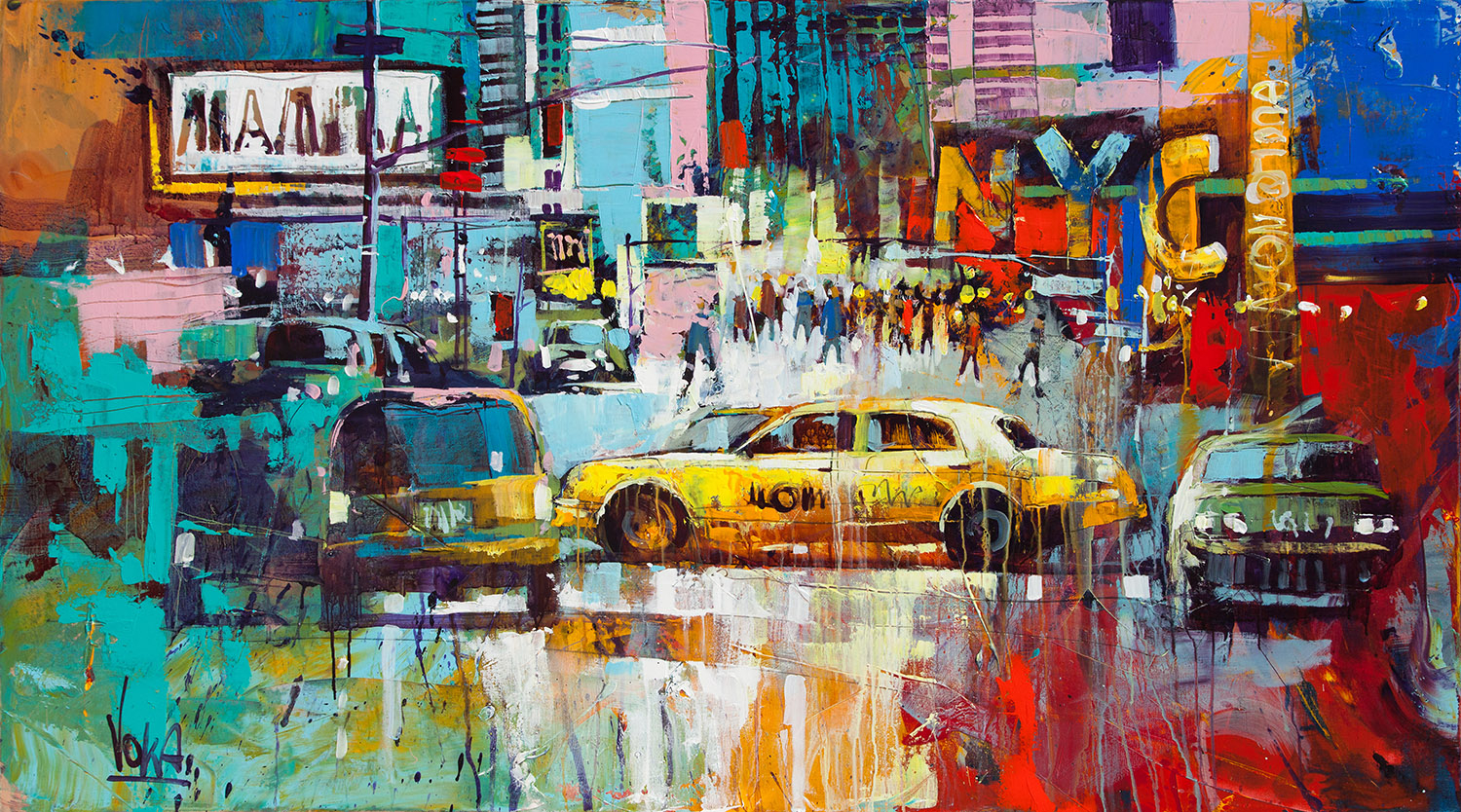 NYC | Acryl auf Leinen | 180 x 100 cm