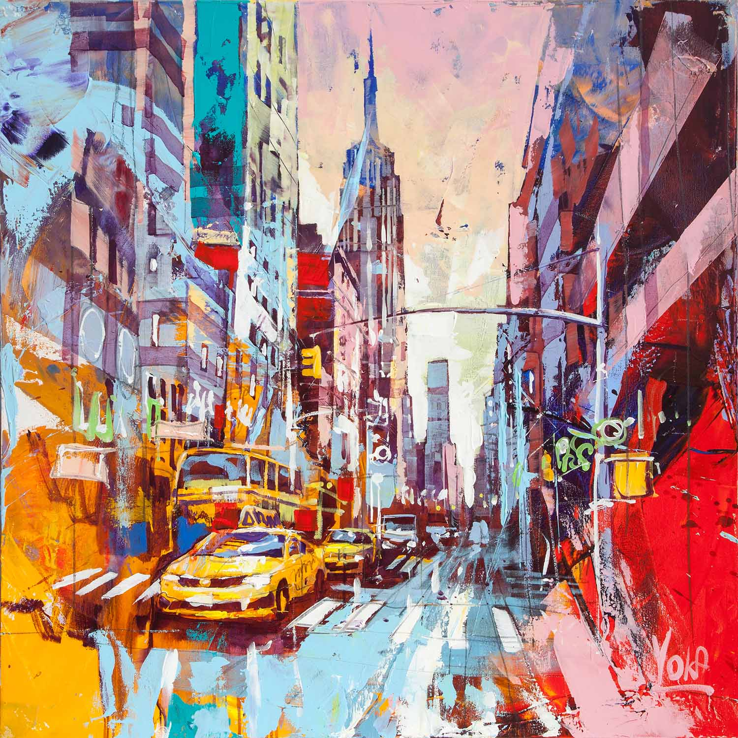 NYC | Acrylic on canvas | 100 x 100cm