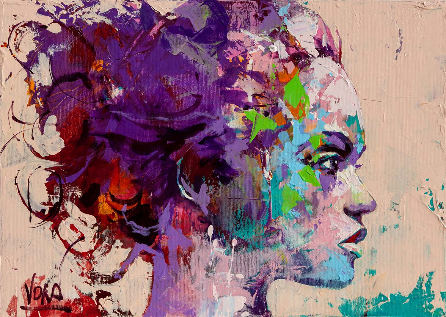 Head | Acrylic on canvas | 70 x 50 cm