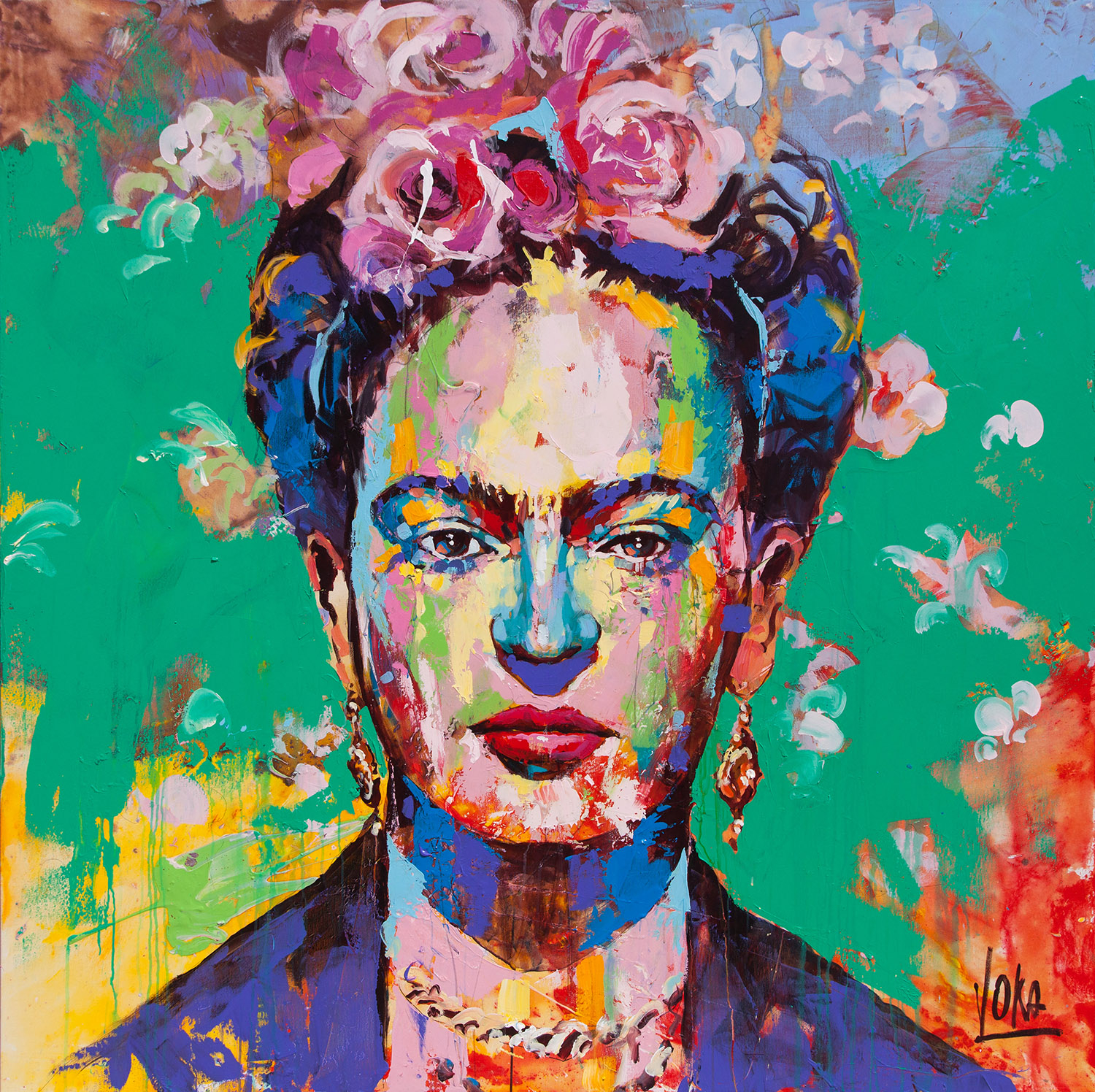 Frida | Acryl auf Leinen | 170 x 170 cm