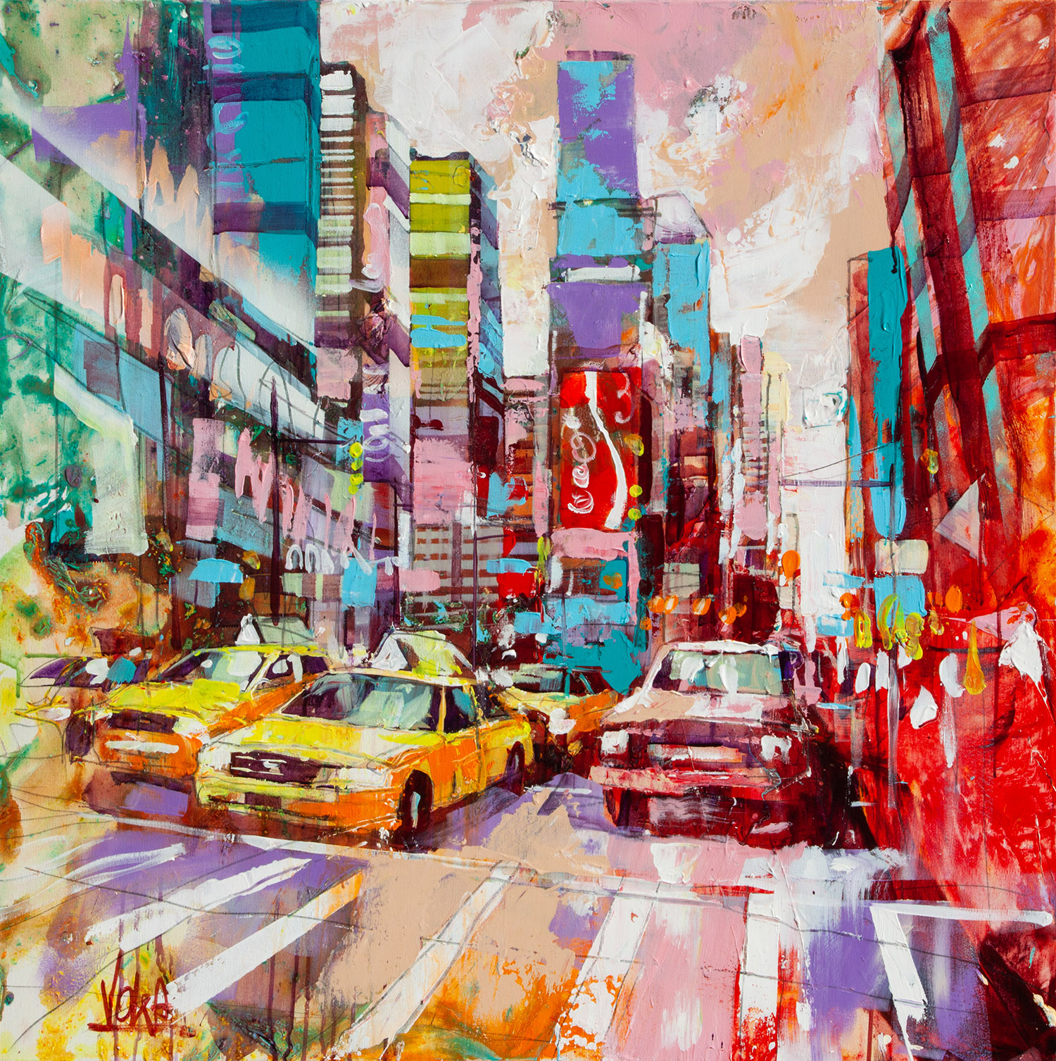 NYC | Acryl auf Leinen |  100 x 100 cm