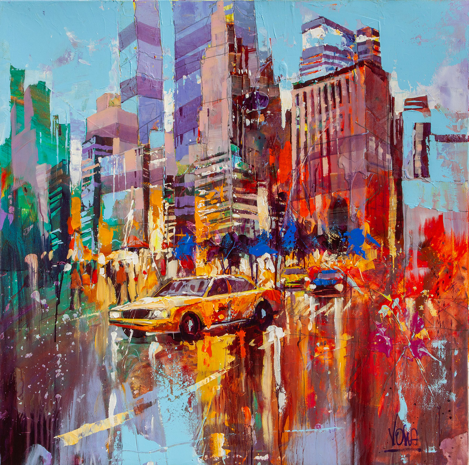 NYC | Acrylic on canvas | 120 x 120 cm