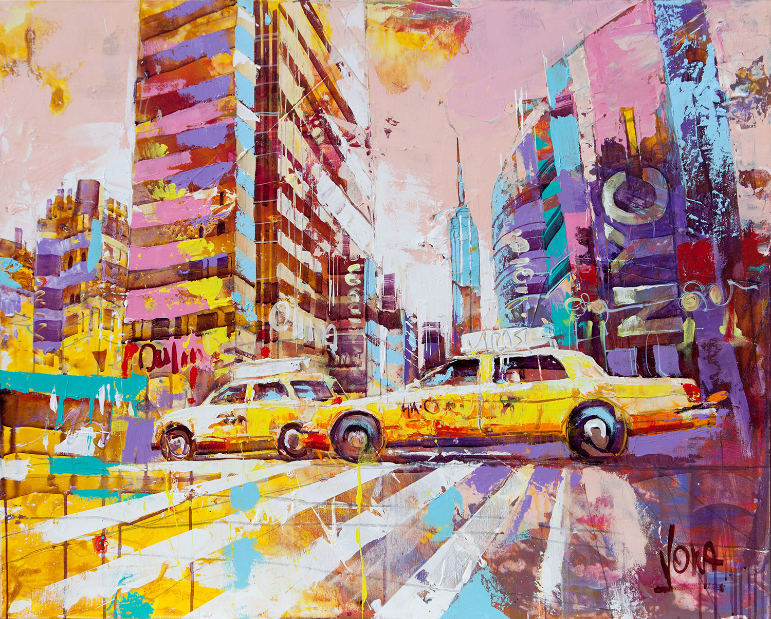 NYC | Acryl auf Leinen | 100 x 80 cm