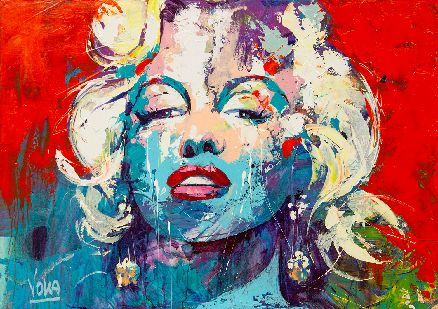 Marilyn | Acryl auf Leinen | 100 x 70 cm